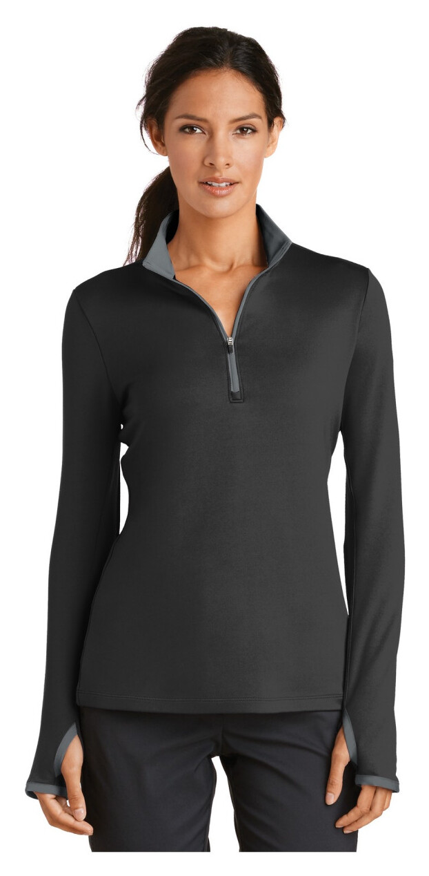 Nike Women's Dri-FIT Stretch 1/2-Zip Cover-Up.