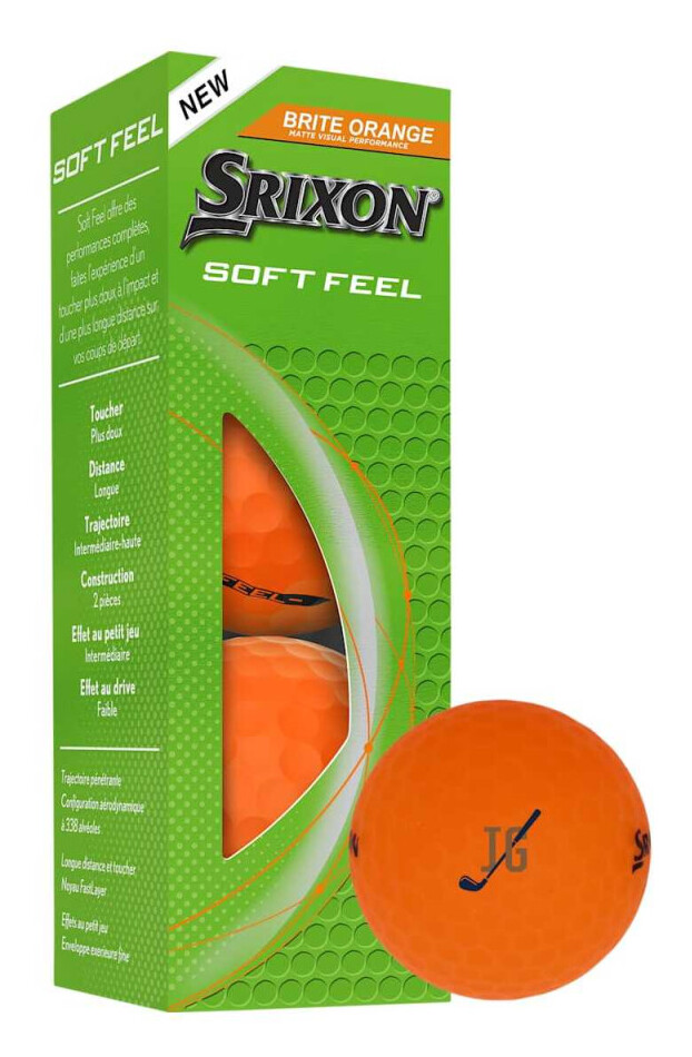 Srixon Soft Feel BRITE Golf Balls - 3 Pack