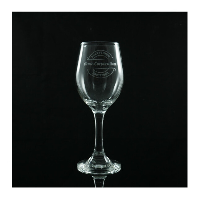 Laser Engraved 11 oz. Stemmed Wine Glass