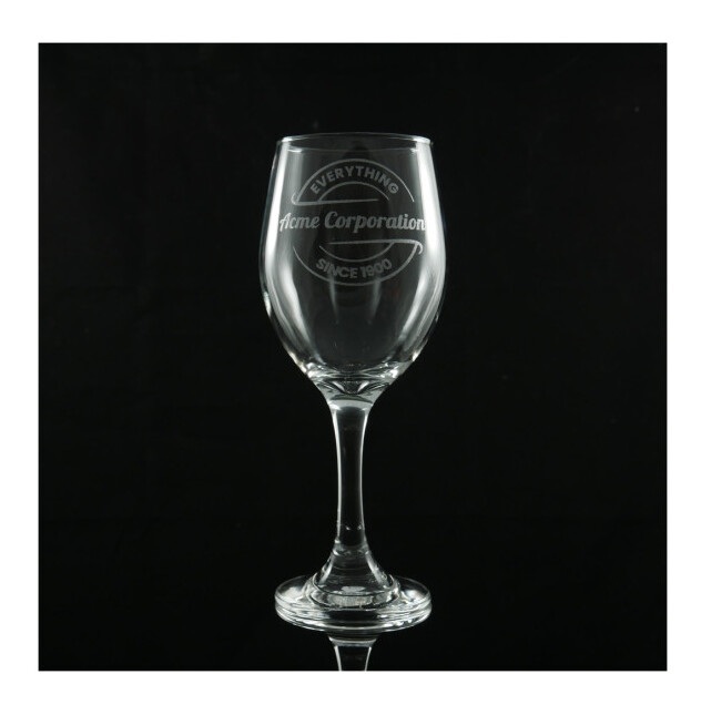 Laser Engraved 14 oz. Stemmed Wine Glass