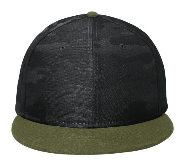 New Era Camo Flat Bill Snapback Cap
