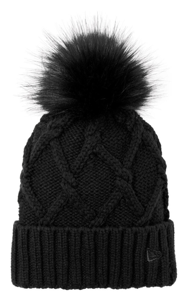 New Era Faux Fur Pom Beanie