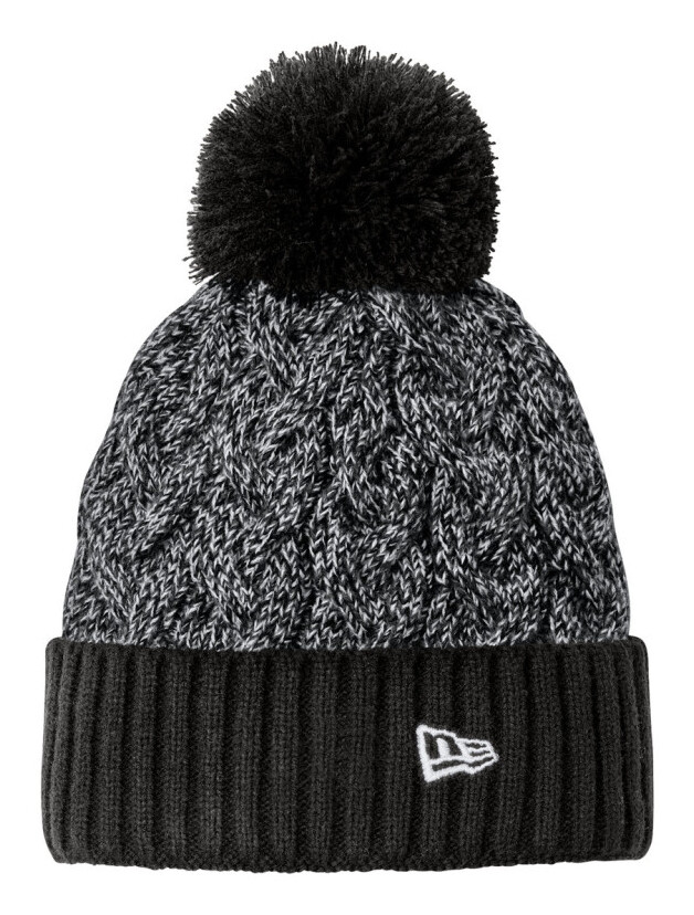 New Era Marled Knit Pom Beanie
