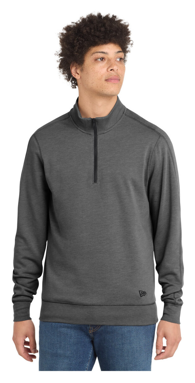 New Era Tri-Blend Fleece 1/4-Zip Pullover.