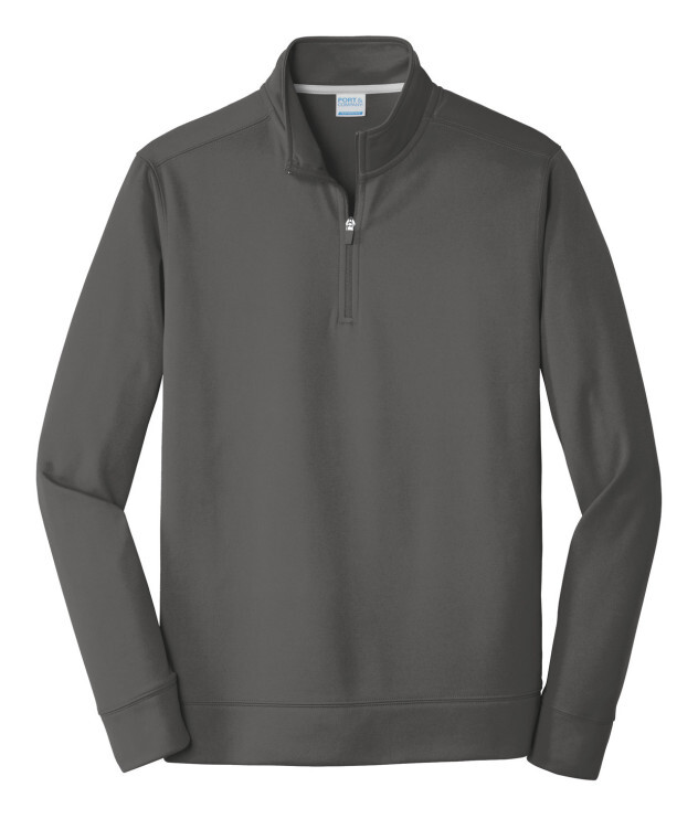 Port & Co Performance Fleece 1/4-Zip Pullover Sweatshirt.