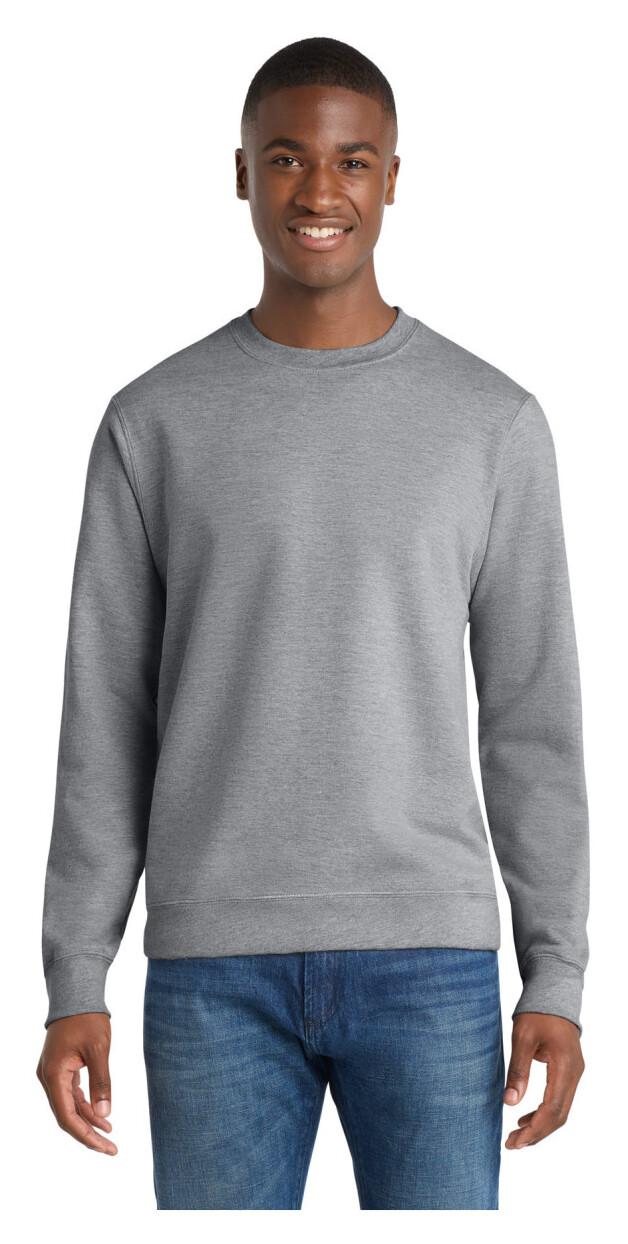 Port & Co Fan Favorite Fleece Crewneck Sweatshirt.
