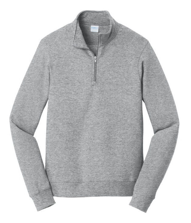 Port & Co Fan Favorite Fleece 1/4-Zip Pullover Sweatshirt.