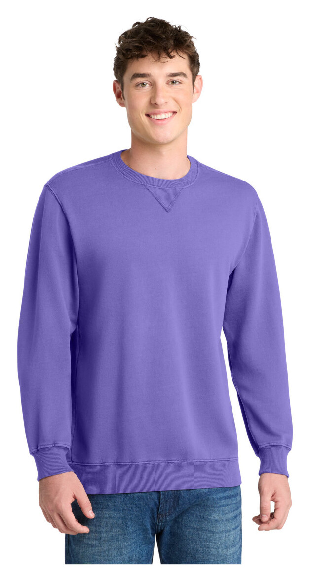 Port & Co Beach Wash Garment-Dyed Crewneck Sweatshirt