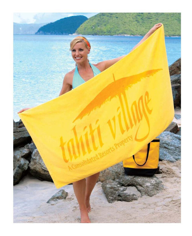 Basic Weight Colored Beach Towel