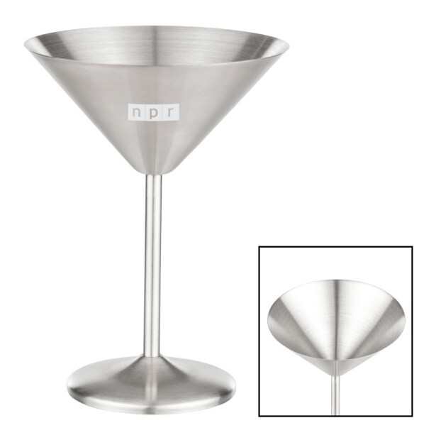 10 oz. Stainless Steel Martini Glass
