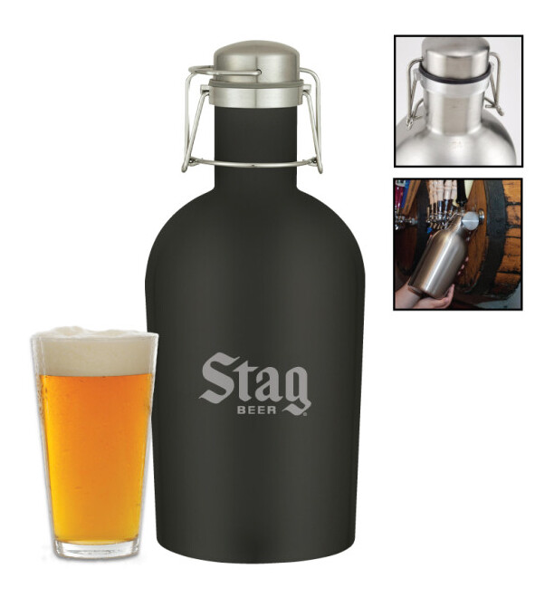 Portland 64 oz. Stainless Steel Beer Growler Jug