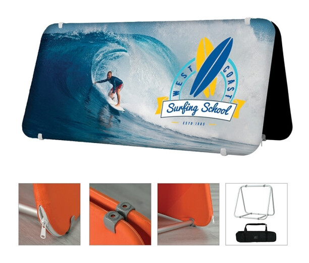 DisplaySplash A-Frame Fabric Floor Sign - 78