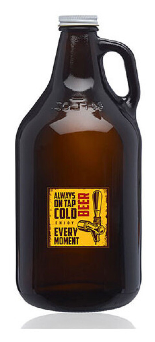 64 oz. Amber Handle Glass Beer Growler 38/400