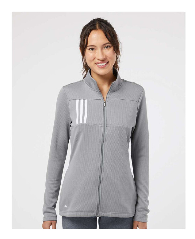 Adidas Women's 3-Stripes Double Knit Full-Zip Jacket